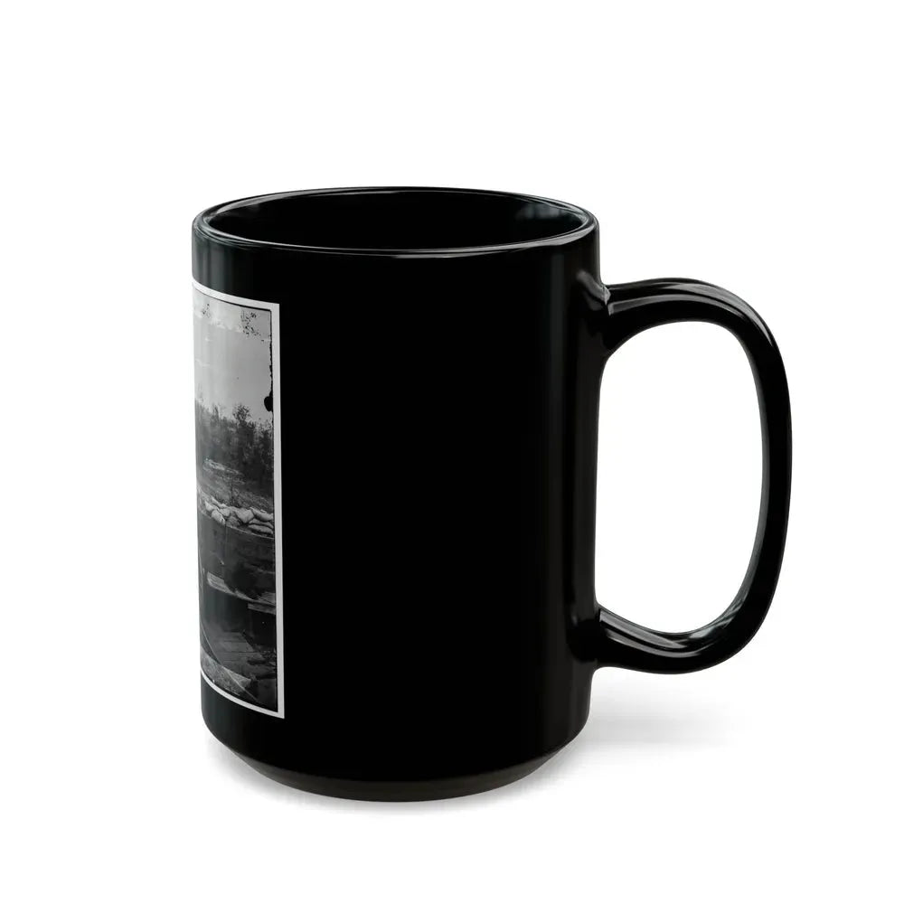 Atlanta, Georgia. Interior View Of Confederate Fort, East Of W. & A. Railroad, Looking East (U.S. Civil War) Black Coffee Mug - Go Mug Yourself