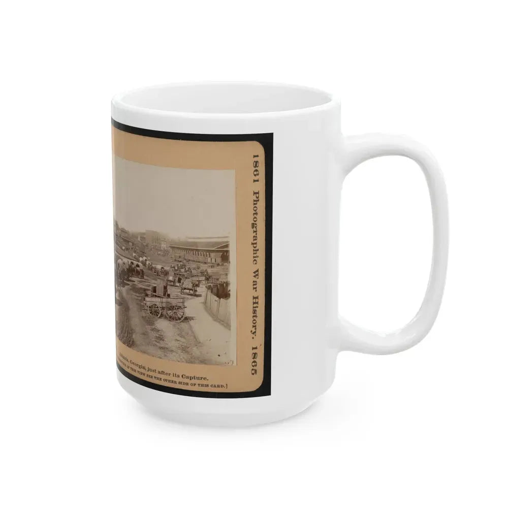 Atlanta, Georgia, Just After Its Capture (U.S. Civil War) White Coffee Mug - Go Mug Yourself