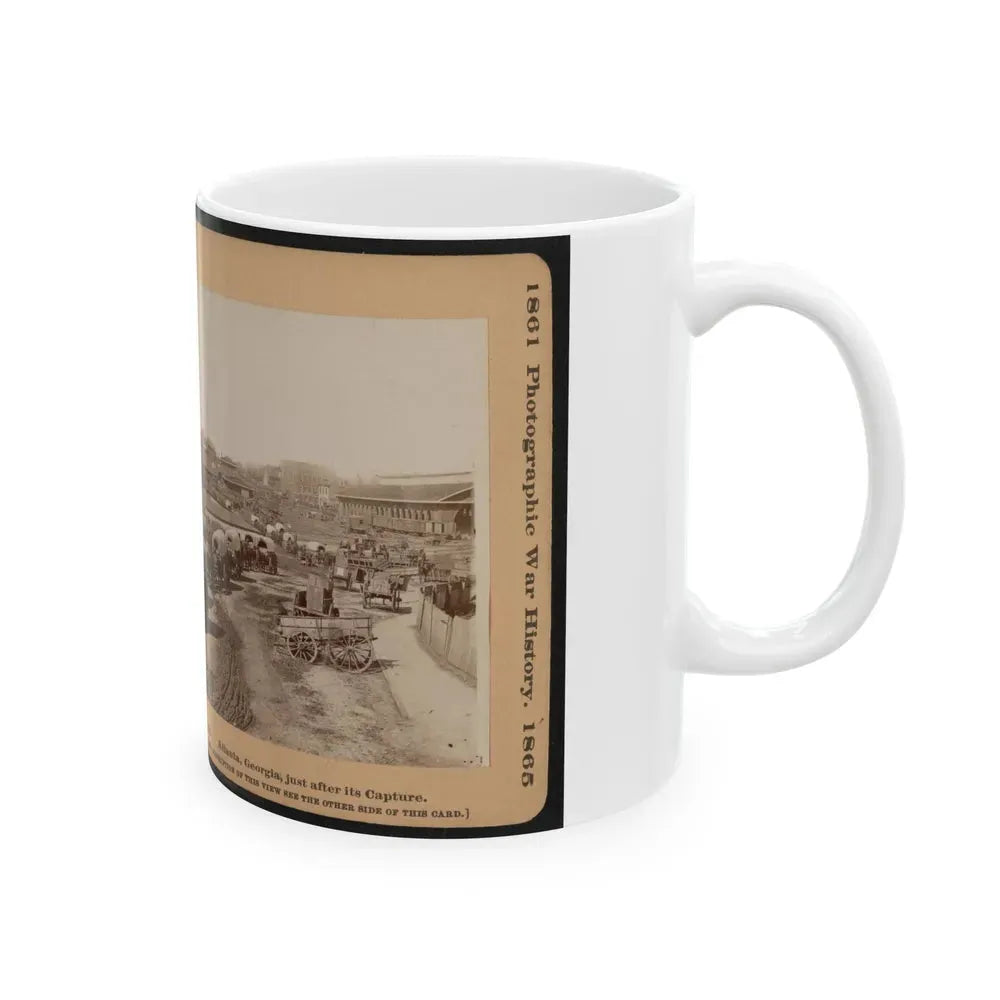 Atlanta, Georgia, Just After Its Capture (U.S. Civil War) White Coffee Mug - Go Mug Yourself
