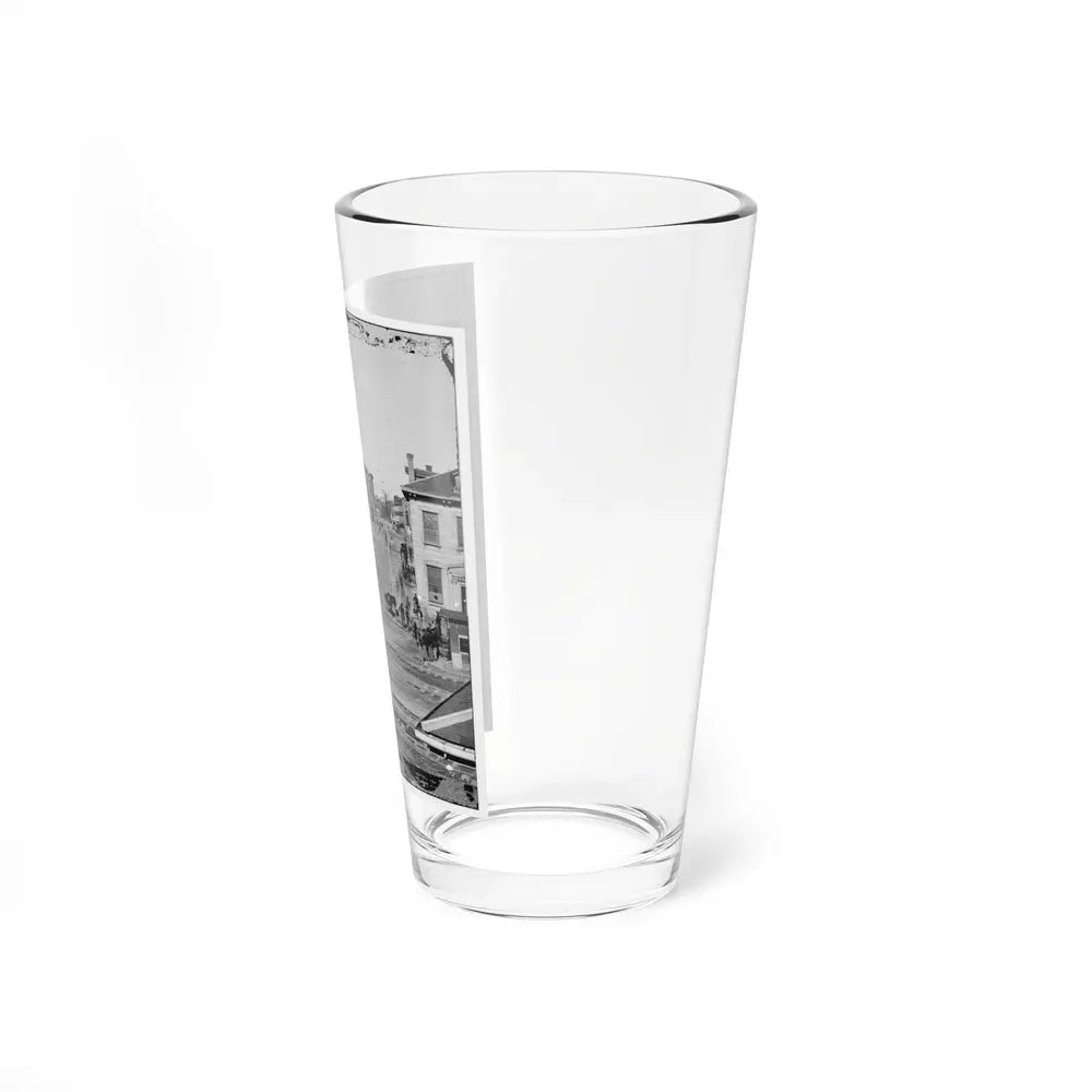 Atlanta, Georgia. Northward View Across The Tracks On Whitehall Street. Concert Hall On Left (U.S. Civil War) Pint Glass 16oz - Go Mug Yourself