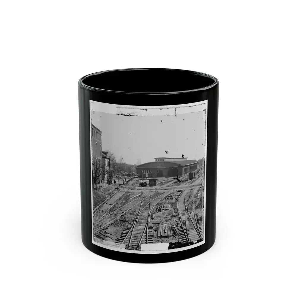 Atlanta, Georgia. Railroad Depot (U.S. Civil War) Black Coffee Mug 11oz - Go Mug Yourself