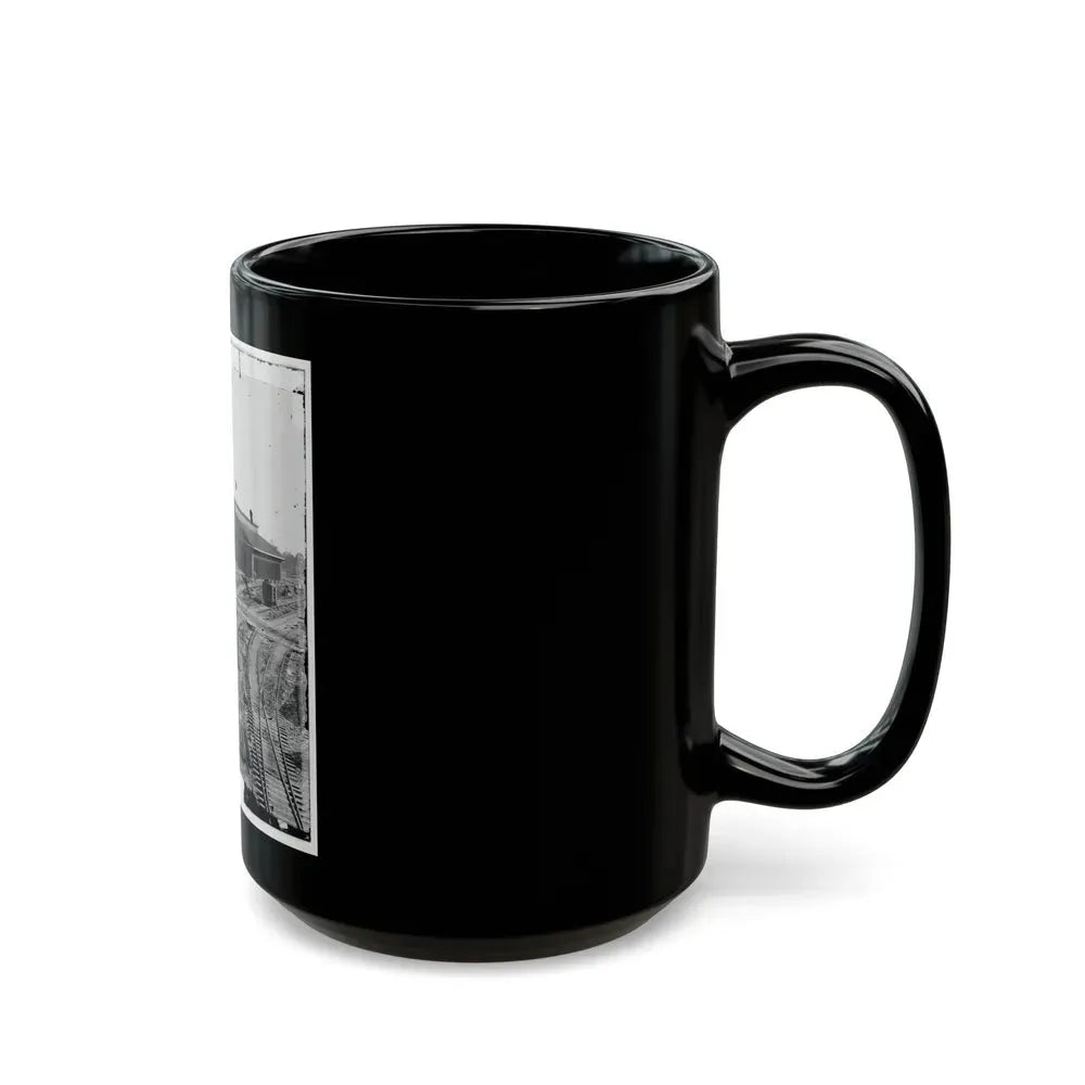Atlanta, Georgia. Railroad Depot (U.S. Civil War) Black Coffee Mug - Go Mug Yourself