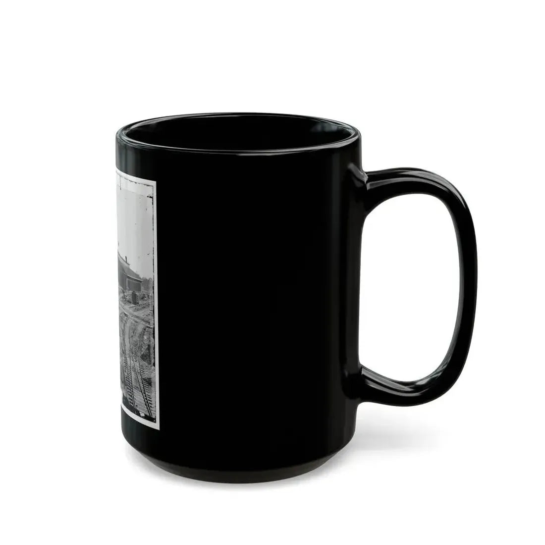 Atlanta, Georgia. Railroad Depot (U.S. Civil War) Black Coffee Mug - Go Mug Yourself