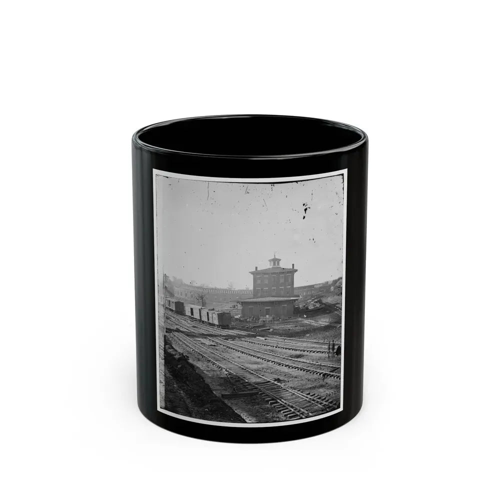 Atlanta, Georgia. Railroad Roundhouse (U.S. Civil War) Black Coffee Mug 11oz - Go Mug Yourself