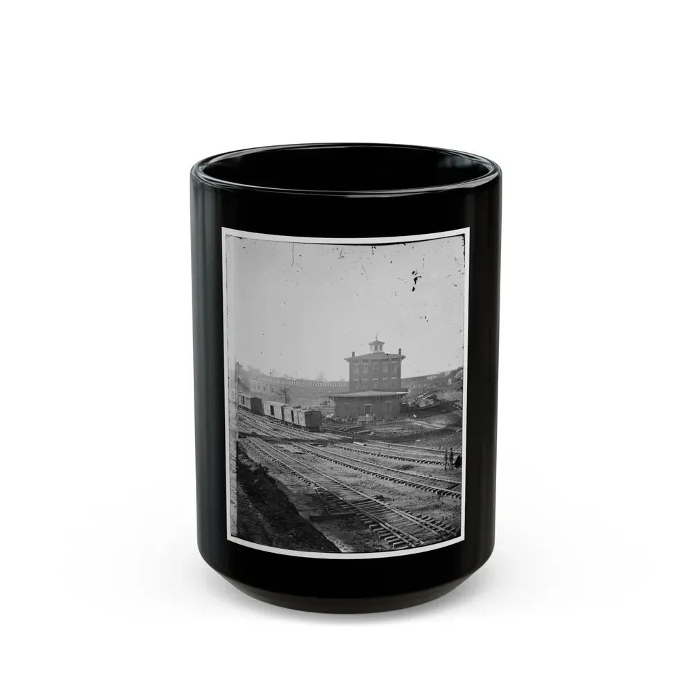 Atlanta, Georgia. Railroad Roundhouse (U.S. Civil War) Black Coffee Mug 15oz - Go Mug Yourself