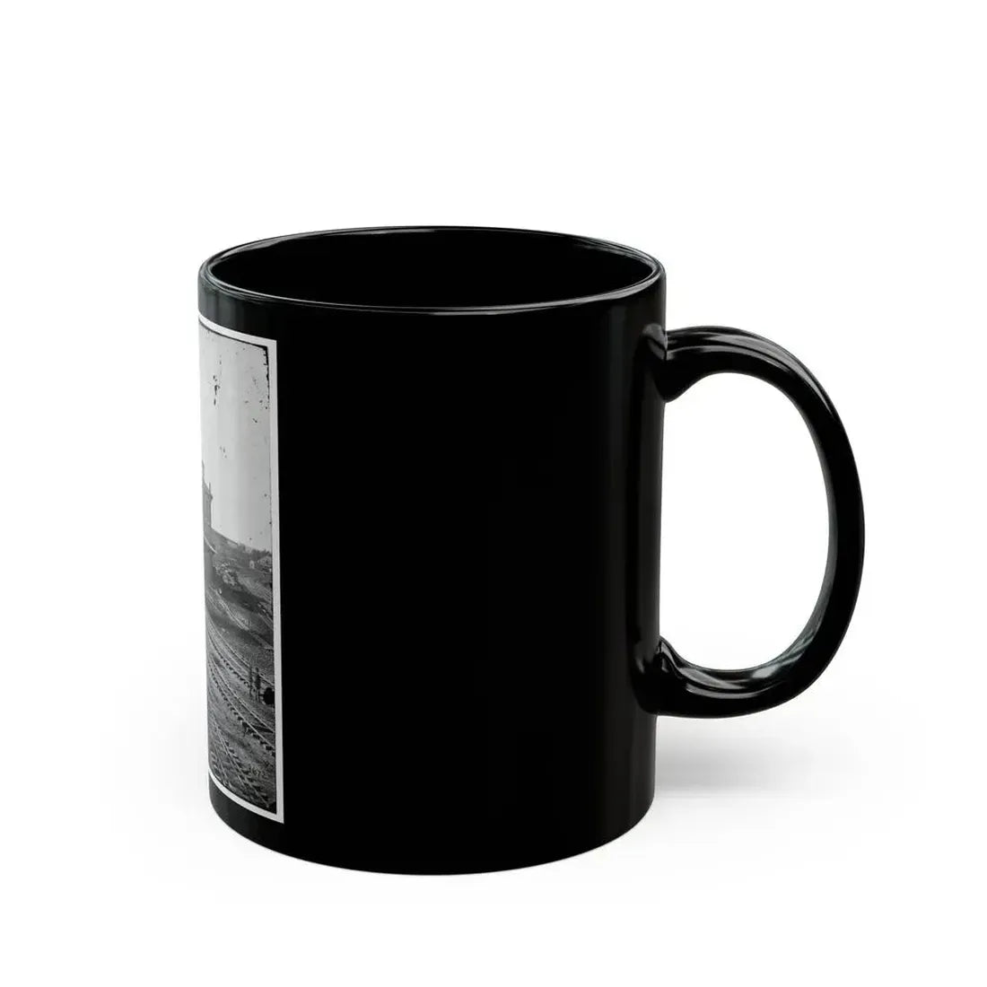 Atlanta, Georgia. Railroad Roundhouse (U.S. Civil War) Black Coffee Mug - Go Mug Yourself