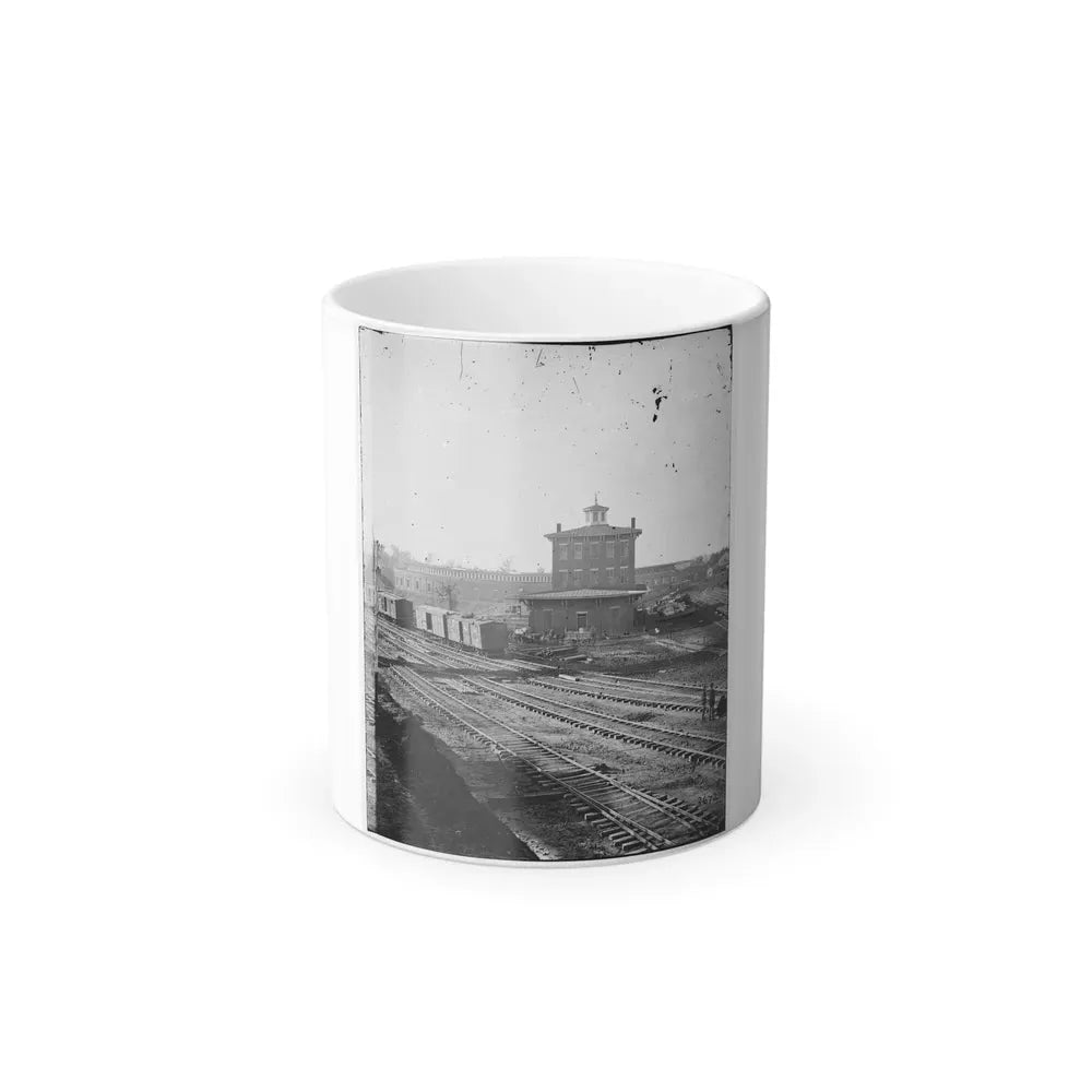 Atlanta, Georgia. Railroad Roundhouse (U.S. Civil War) Color Changing Coffee Mug 11oz Default Title 11oz - Go Mug Yourself