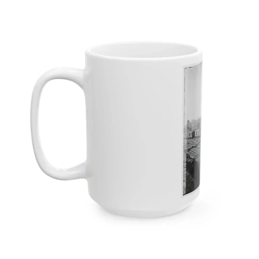 Atlanta, Georgia. Railroad Roundhouse (U.S. Civil War) White Coffee Mug - Go Mug Yourself