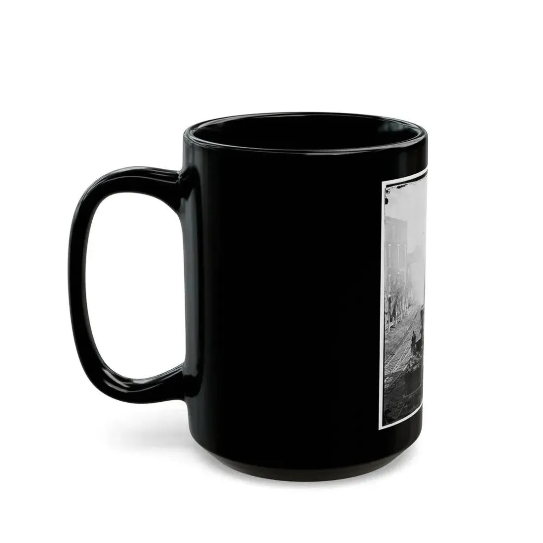 Atlanta, Georgia. Railroad Yards (U.S. Civil War) Black Coffee Mug - Go Mug Yourself
