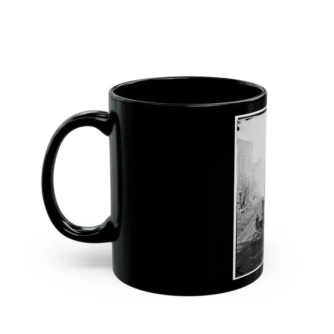 Atlanta, Georgia. Railroad Yards (U.S. Civil War) Black Coffee Mug - Go Mug Yourself