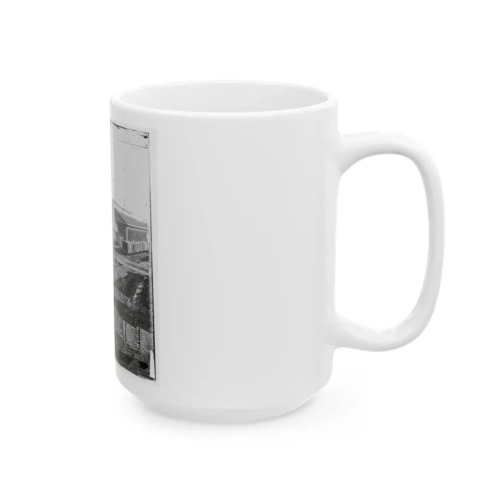 Atlanta, Georgia. Railroad Yards (U.S. Civil War) White Coffee Mug - Go Mug Yourself