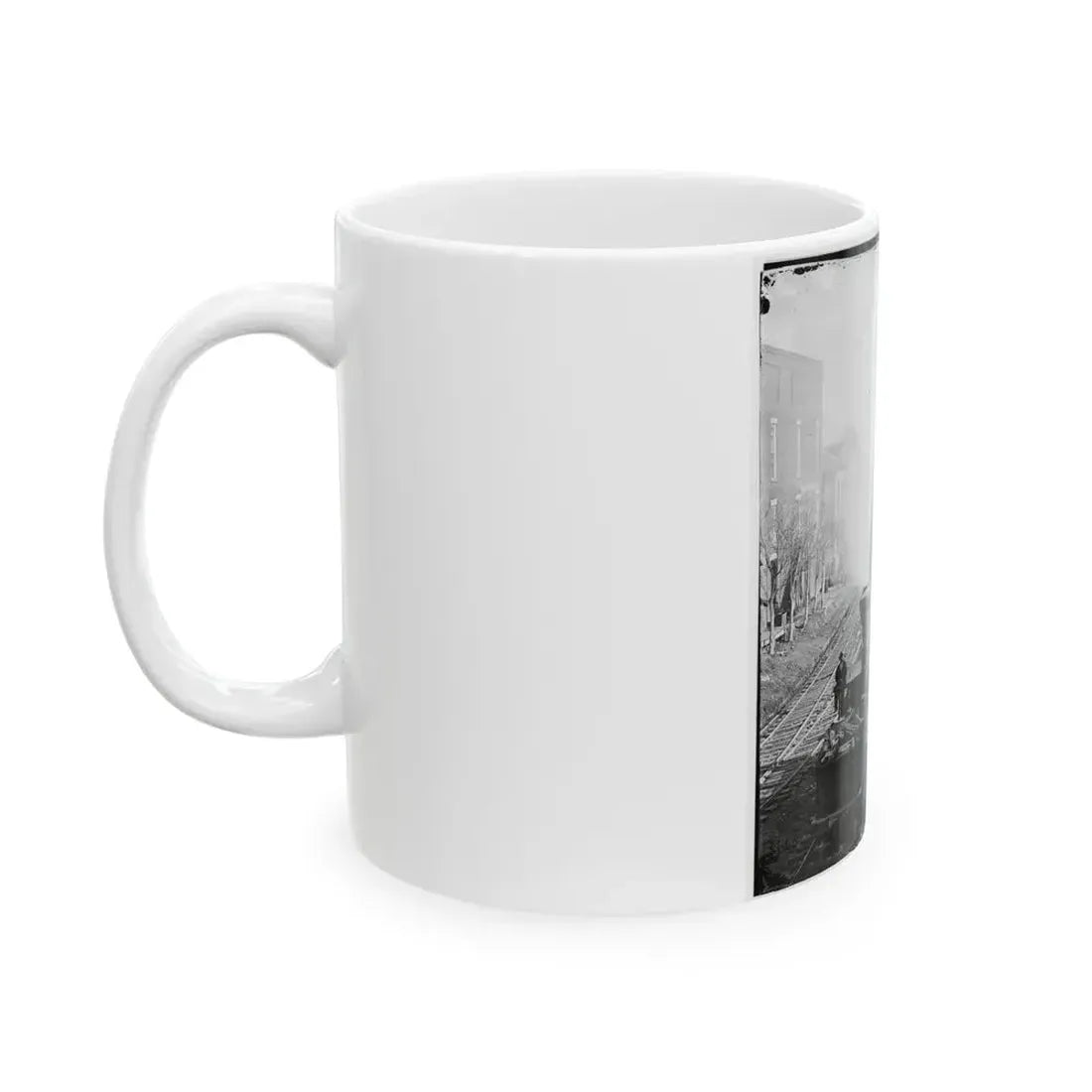 Atlanta, Georgia. Railroad Yards (U.S. Civil War) White Coffee Mug - Go Mug Yourself