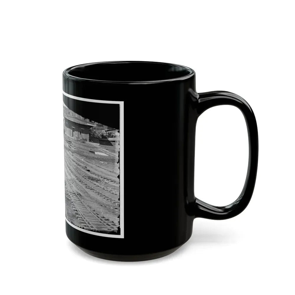 Atlanta, Georgia. Ruins Of Depot, Blown Up On Sherman's Departure (U.S. Civil War) Black Coffee Mug - Go Mug Yourself