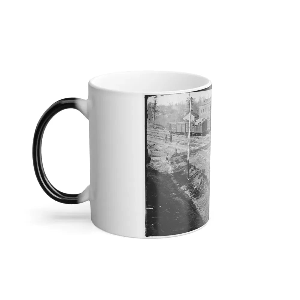 Atlanta, Georgia. Ruins of Depot, Blown Up on Sherman's Departure (U.S. Civil War) Color Changing Coffee Mug 11oz - Go Mug Yourself
