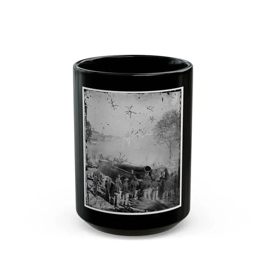 Atlanta, Georgia. Sherman's Men Destroying Railroad-2 (U.S. Civil War) Black Coffee Mug 15oz - Go Mug Yourself