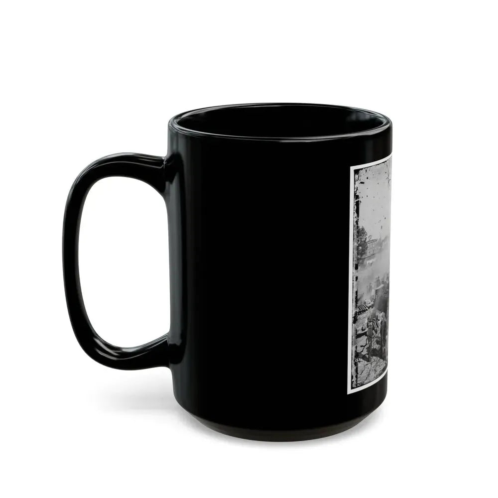 Atlanta, Georgia. Sherman's Men Destroying Railroad-2 (U.S. Civil War) Black Coffee Mug - Go Mug Yourself
