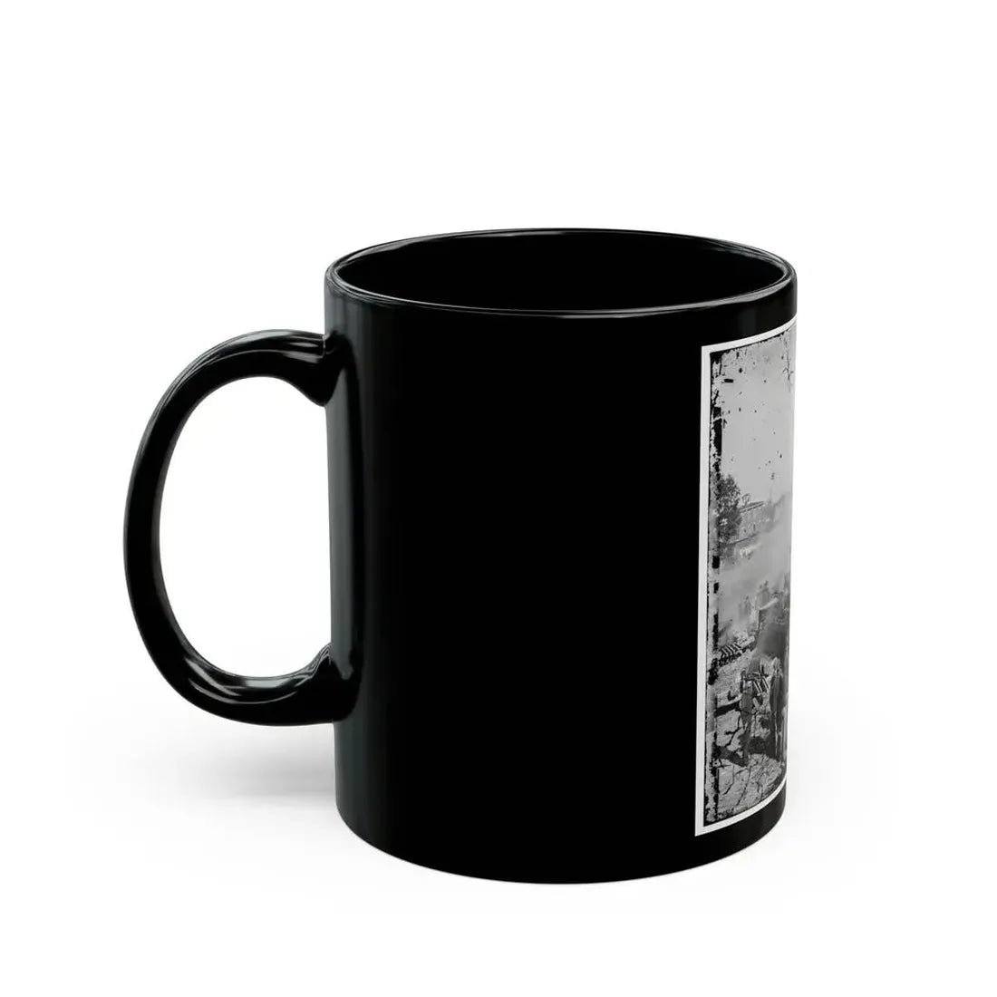 Atlanta, Georgia. Sherman's Men Destroying Railroad-2 (U.S. Civil War) Black Coffee Mug - Go Mug Yourself