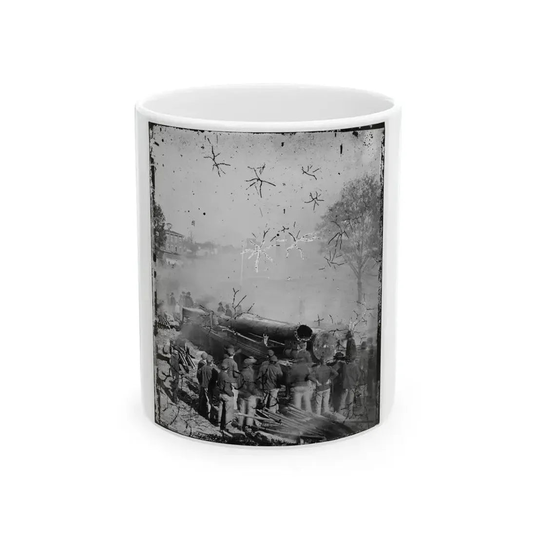 Atlanta, Georgia. Sherman's Men Destroying Railroad-2 (U.S. Civil War) White Coffee Mug 11oz - Go Mug Yourself
