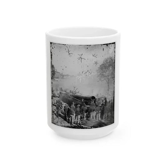 Atlanta, Georgia. Sherman's Men Destroying Railroad-2 (U.S. Civil War) White Coffee Mug 15oz - Go Mug Yourself