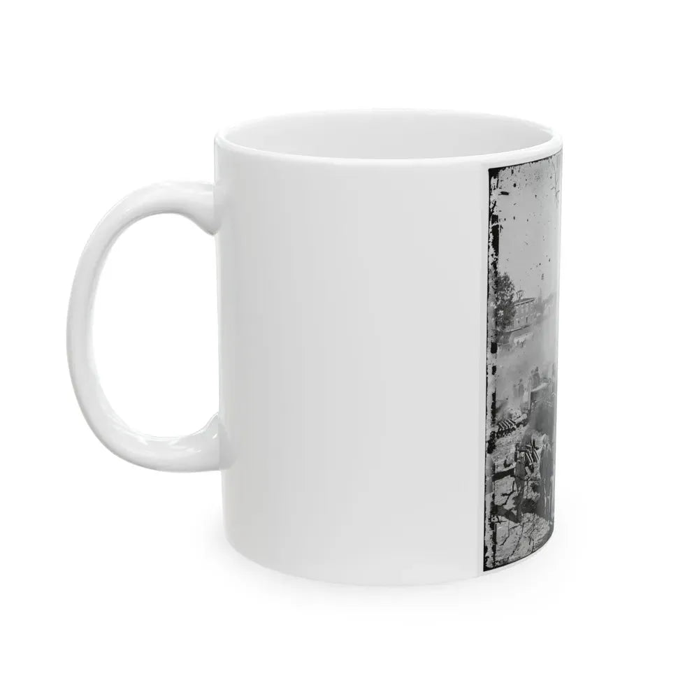 Atlanta, Georgia. Sherman's Men Destroying Railroad-2 (U.S. Civil War) White Coffee Mug - Go Mug Yourself