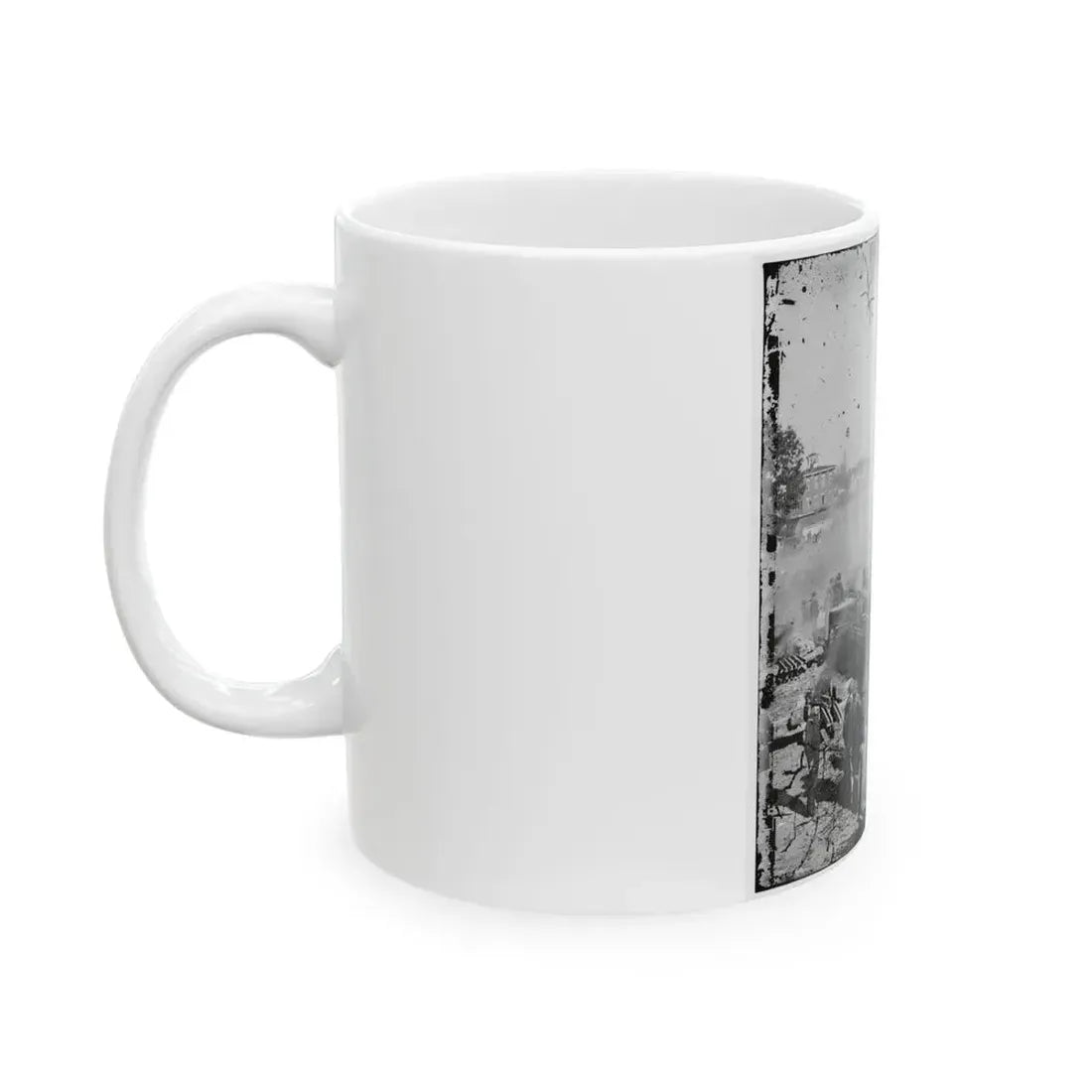 Atlanta, Georgia. Sherman's Men Destroying Railroad-2 (U.S. Civil War) White Coffee Mug - Go Mug Yourself