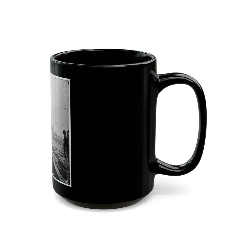 Atlanta, Georgia. Sherman's Men Destroying Railroad (U.S. Civil War) Black Coffee Mug - Go Mug Yourself