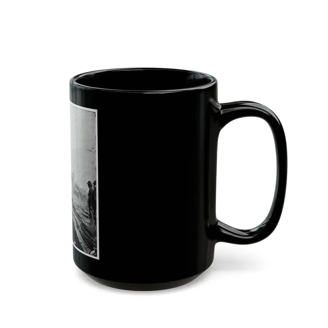 Atlanta, Georgia. Sherman's Men Destroying Railroad (U.S. Civil War) Black Coffee Mug - Go Mug Yourself