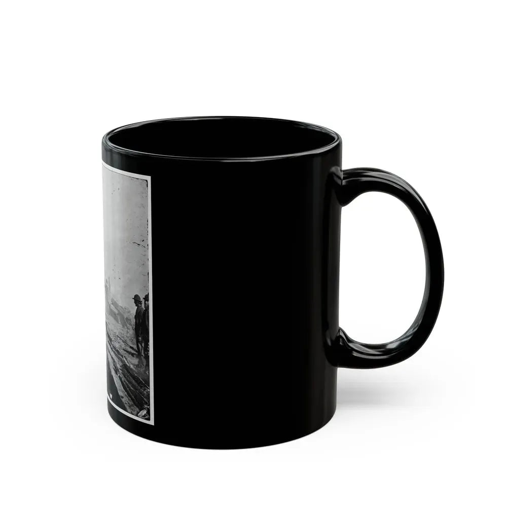 Atlanta, Georgia. Sherman's Men Destroying Railroad (U.S. Civil War) Black Coffee Mug - Go Mug Yourself