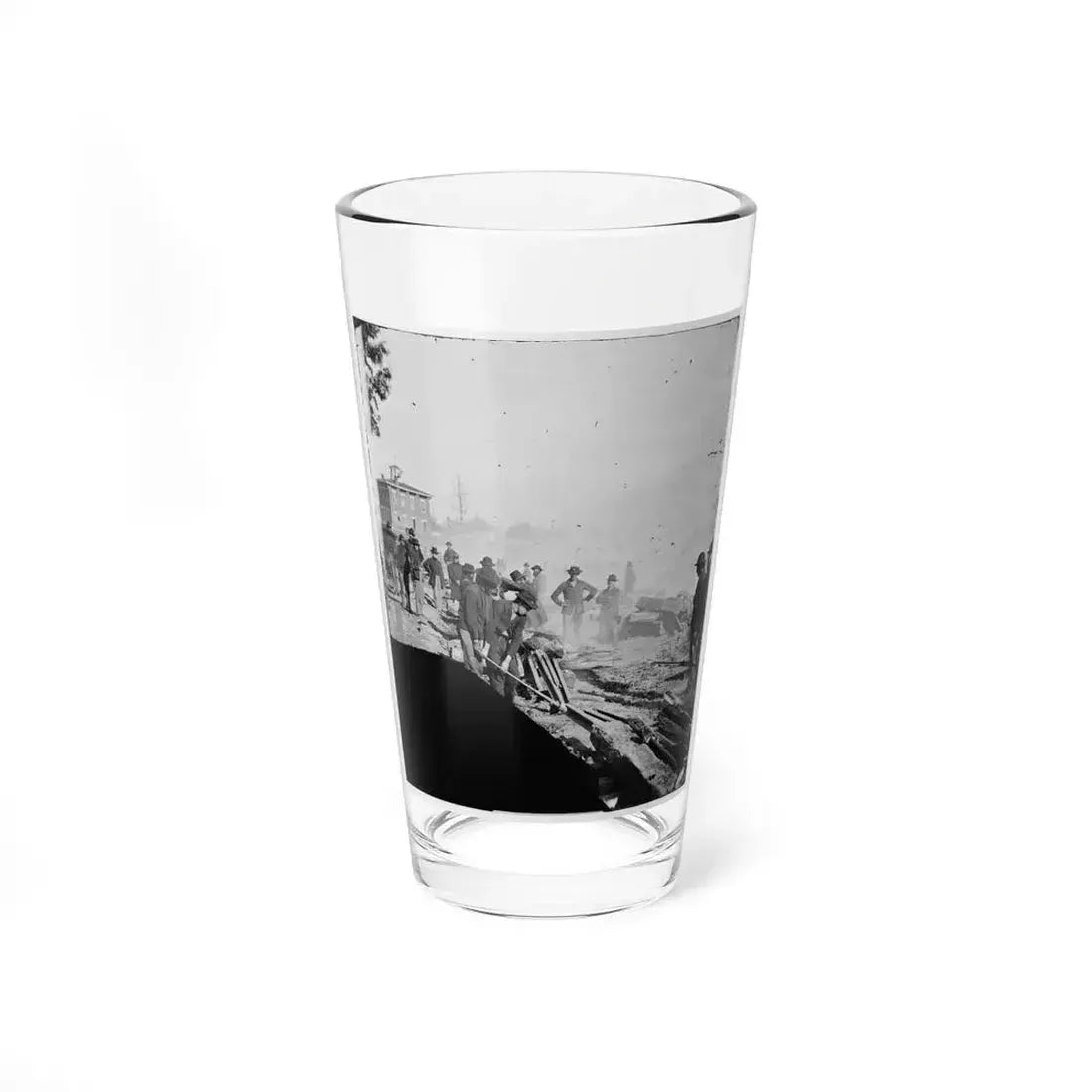 Atlanta, Georgia. Sherman's Men Destroying Railroad (U.S. Civil War) Pint Glass 16oz 16oz - Go Mug Yourself