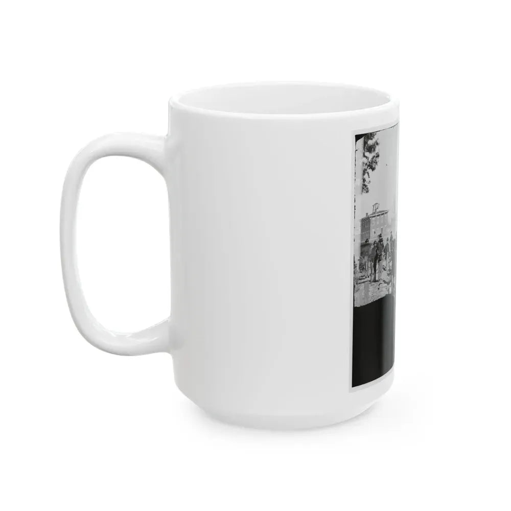 Atlanta, Georgia. Sherman's Men Destroying Railroad (U.S. Civil War) White Coffee Mug - Go Mug Yourself