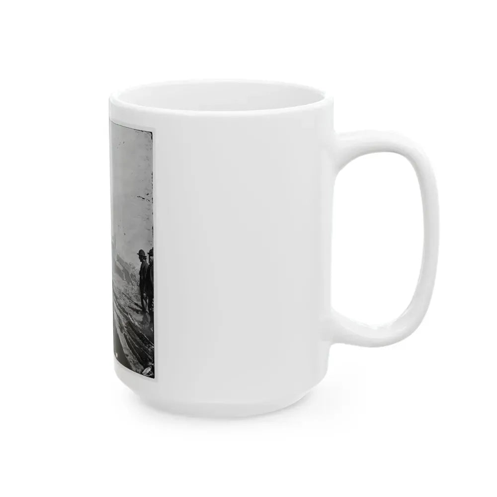 Atlanta, Georgia. Sherman's Men Destroying Railroad (U.S. Civil War) White Coffee Mug - Go Mug Yourself