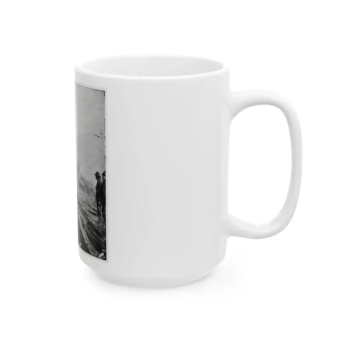 Atlanta, Georgia. Sherman's Men Destroying Railroad (U.S. Civil War) White Coffee Mug - Go Mug Yourself