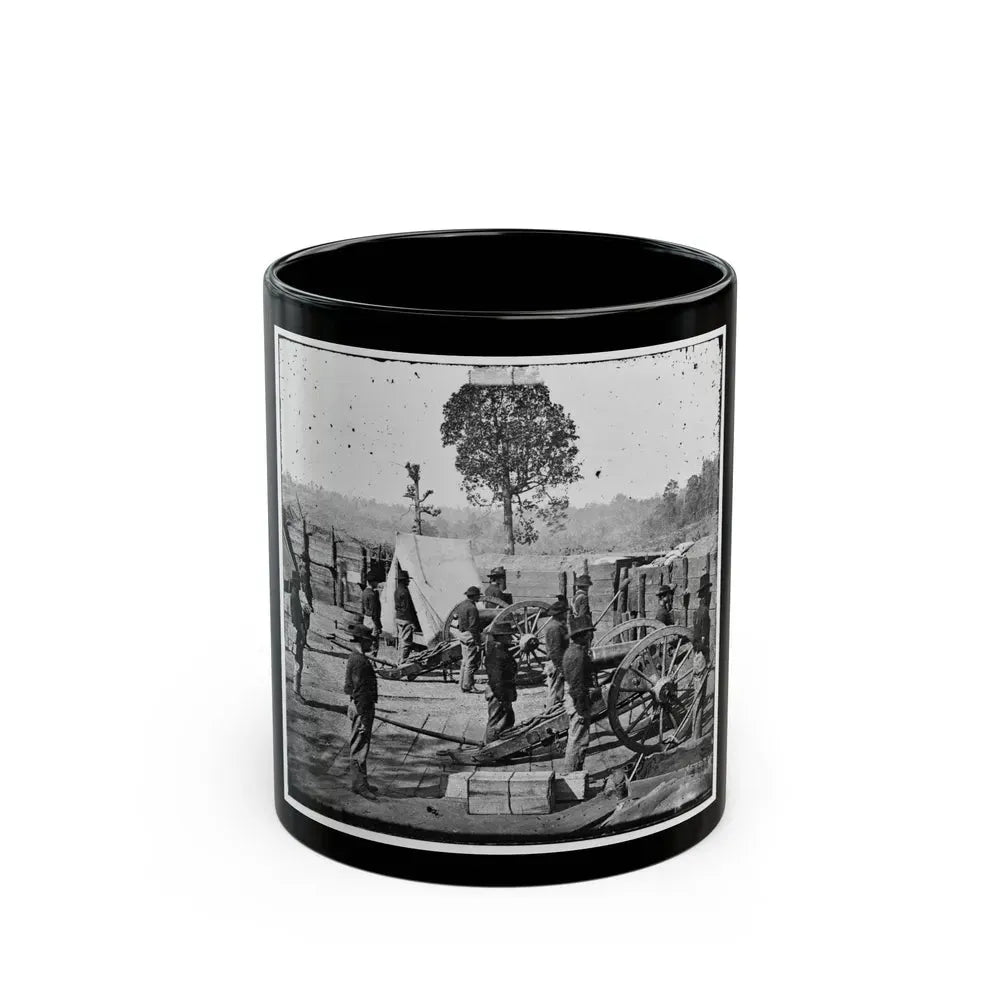 Atlanta, Georgia. Sherman's Men In Confederate Fort-2 (U.S. Civil War) Black Coffee Mug 11oz - Go Mug Yourself