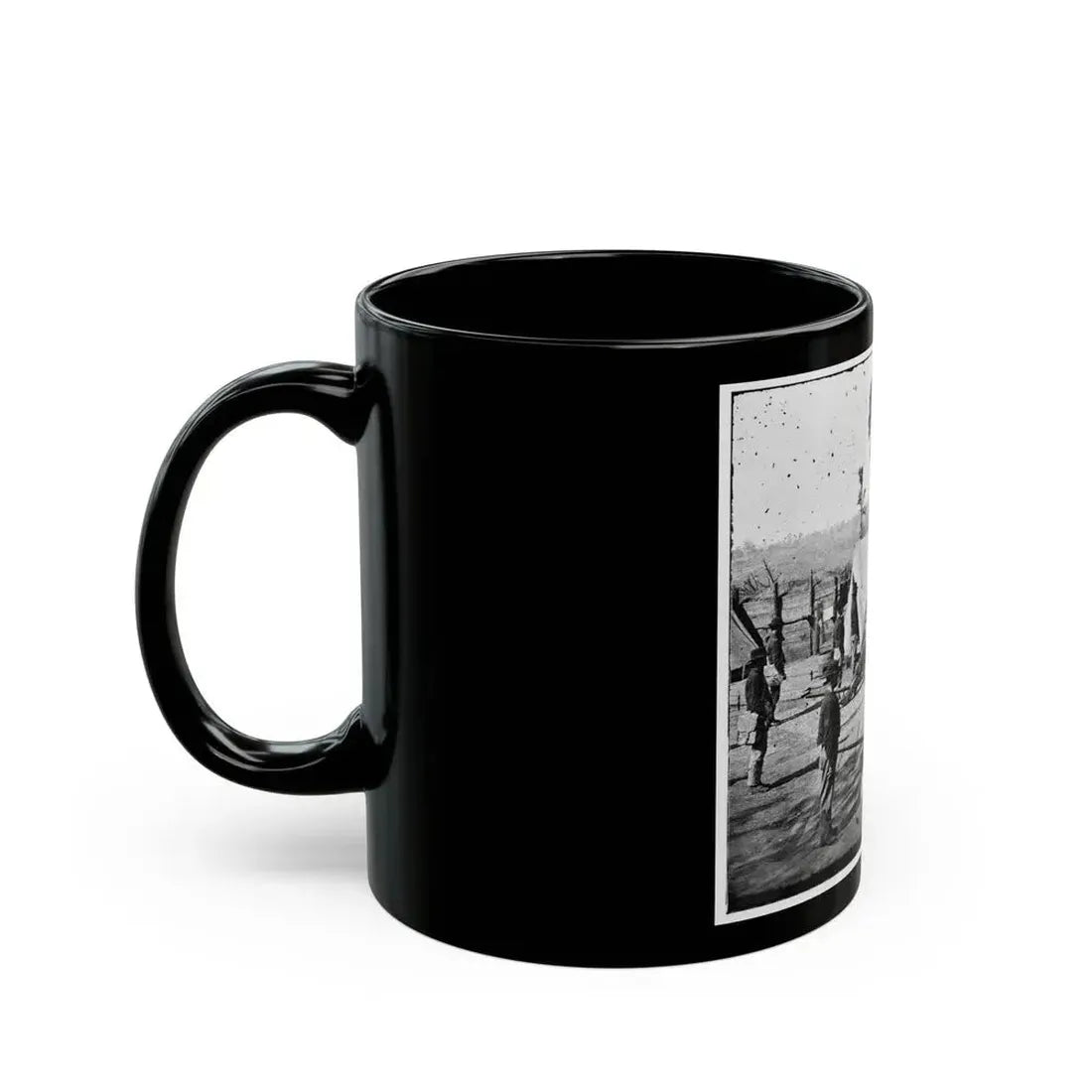 Atlanta, Georgia. Sherman's Men In Confederate Fort-2 (U.S. Civil War) Black Coffee Mug - Go Mug Yourself