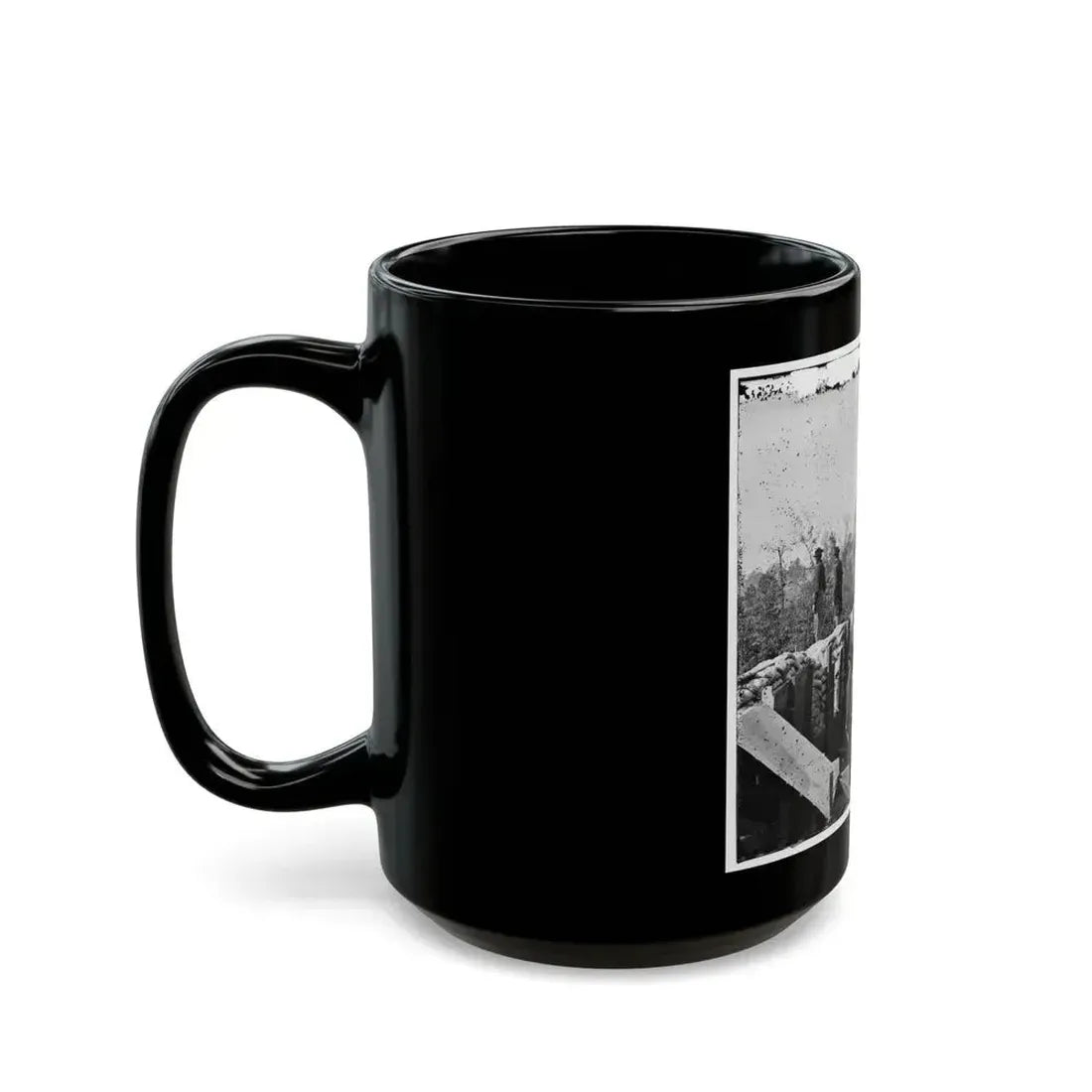 Atlanta, Georgia. Sherman's Men In Confederate Fort East Of Atlanta (U.S. Civil War) Black Coffee Mug - Go Mug Yourself