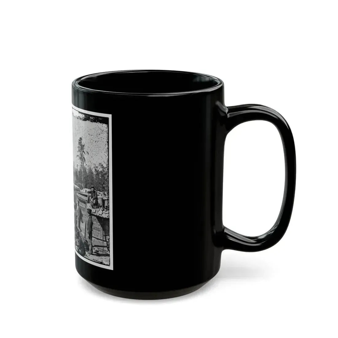 Atlanta, Georgia. Sherman's Men In Confederate Fort East Of Atlanta (U.S. Civil War) Black Coffee Mug - Go Mug Yourself