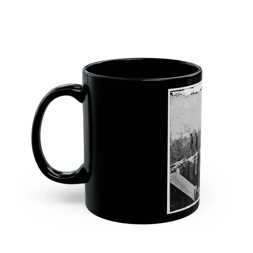Atlanta, Georgia. Sherman's Men In Confederate Fort East Of Atlanta (U.S. Civil War) Black Coffee Mug - Go Mug Yourself