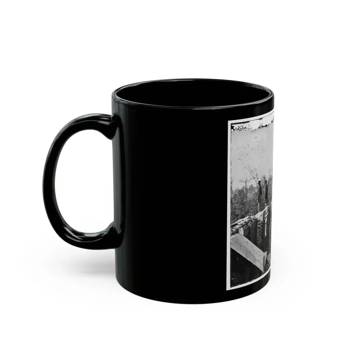 Atlanta, Georgia. Sherman's Men In Confederate Fort East Of Atlanta (U.S. Civil War) Black Coffee Mug - Go Mug Yourself