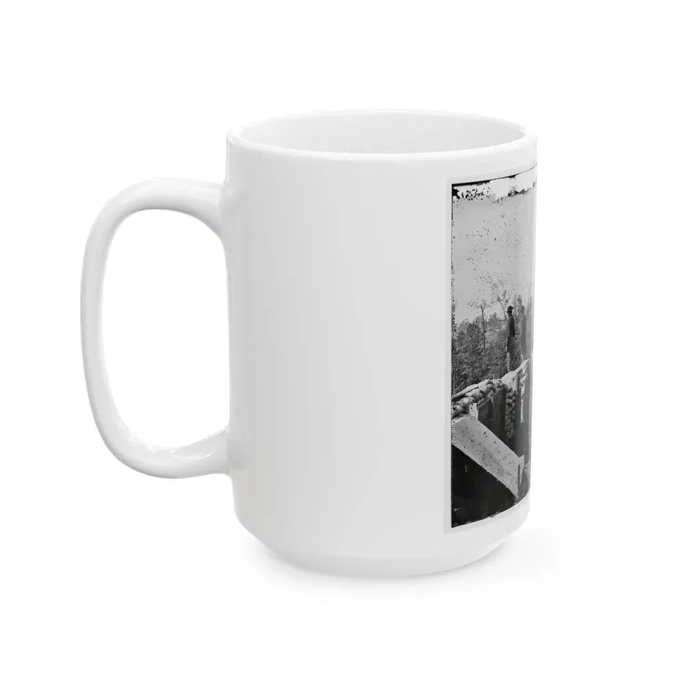 Atlanta, Georgia. Sherman's Men In Confederate Fort East Of Atlanta (U.S. Civil War) White Coffee Mug - Go Mug Yourself