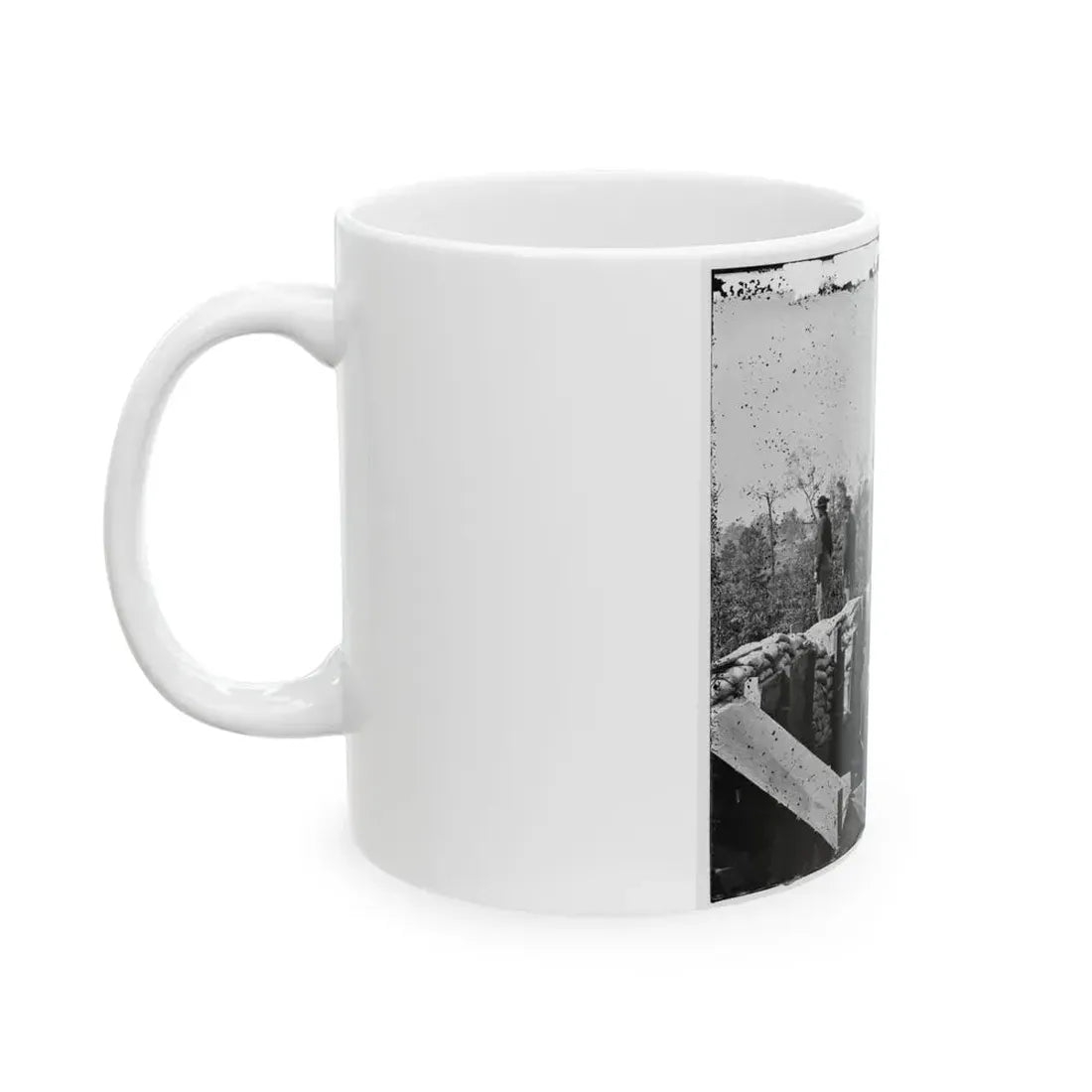 Atlanta, Georgia. Sherman's Men In Confederate Fort East Of Atlanta (U.S. Civil War) White Coffee Mug - Go Mug Yourself