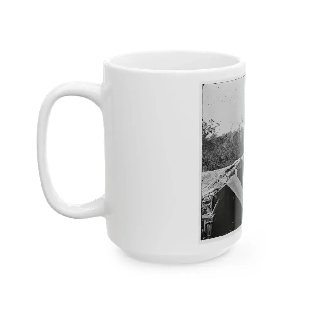 Atlanta, Georgia. Sherman's Men In Confederate Fort (U.S. Civil War) White Coffee Mug - Go Mug Yourself