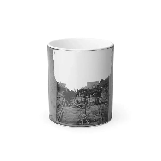 Atlanta, Georgia. Sherman's Men Tearing Up Railroad Track (U.S. Civil War) Color Changing Coffee Mug 11oz Default Title - Go Mug Yourself