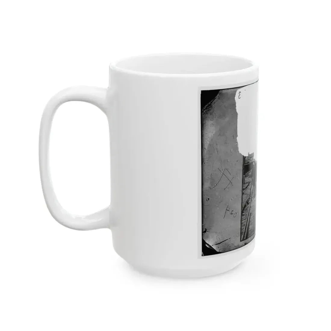 Atlanta, Georgia. Sherman's Men Tearing Up Railroad Track (U.S. Civil War) White Coffee Mug - Go Mug Yourself