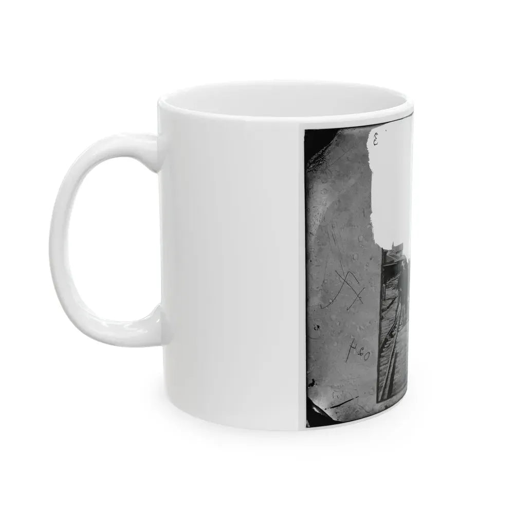Atlanta, Georgia. Sherman's Men Tearing Up Railroad Track (U.S. Civil War) White Coffee Mug - Go Mug Yourself