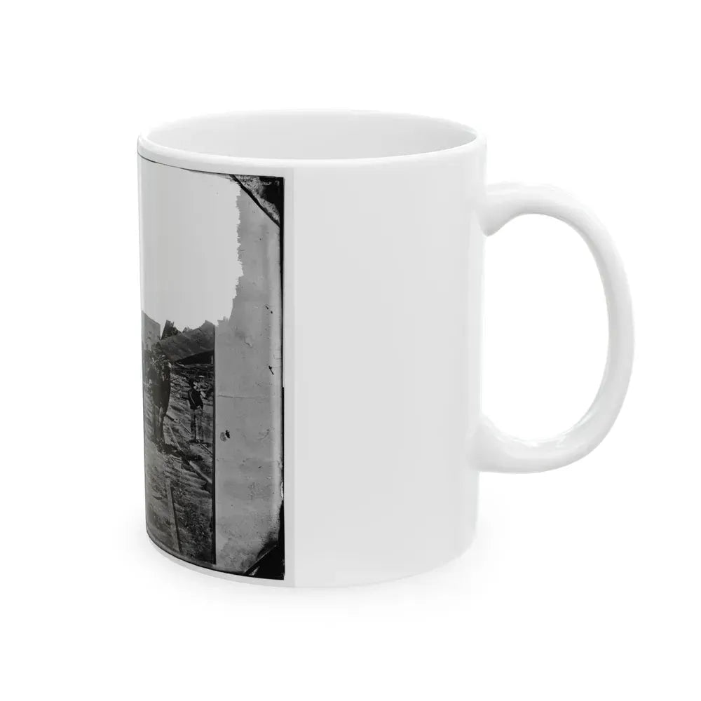 Atlanta, Georgia. Sherman's Men Tearing Up Railroad Track (U.S. Civil War) White Coffee Mug - Go Mug Yourself