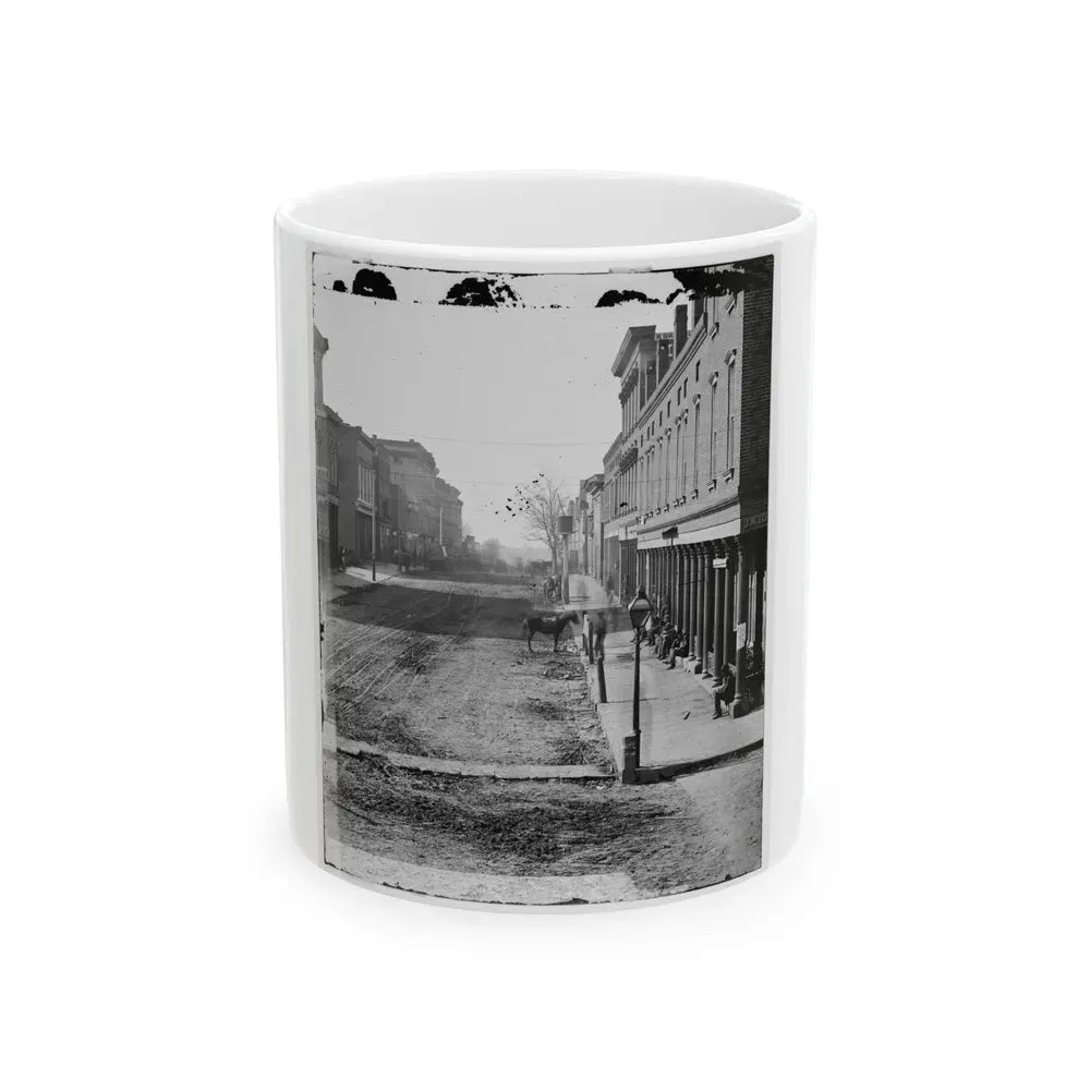 Atlanta, Georgia. Street View (U.S. Civil War) White Coffee Mug 11oz - Go Mug Yourself