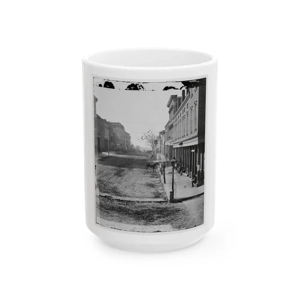 Atlanta, Georgia. Street View (U.S. Civil War) White Coffee Mug 15oz - Go Mug Yourself
