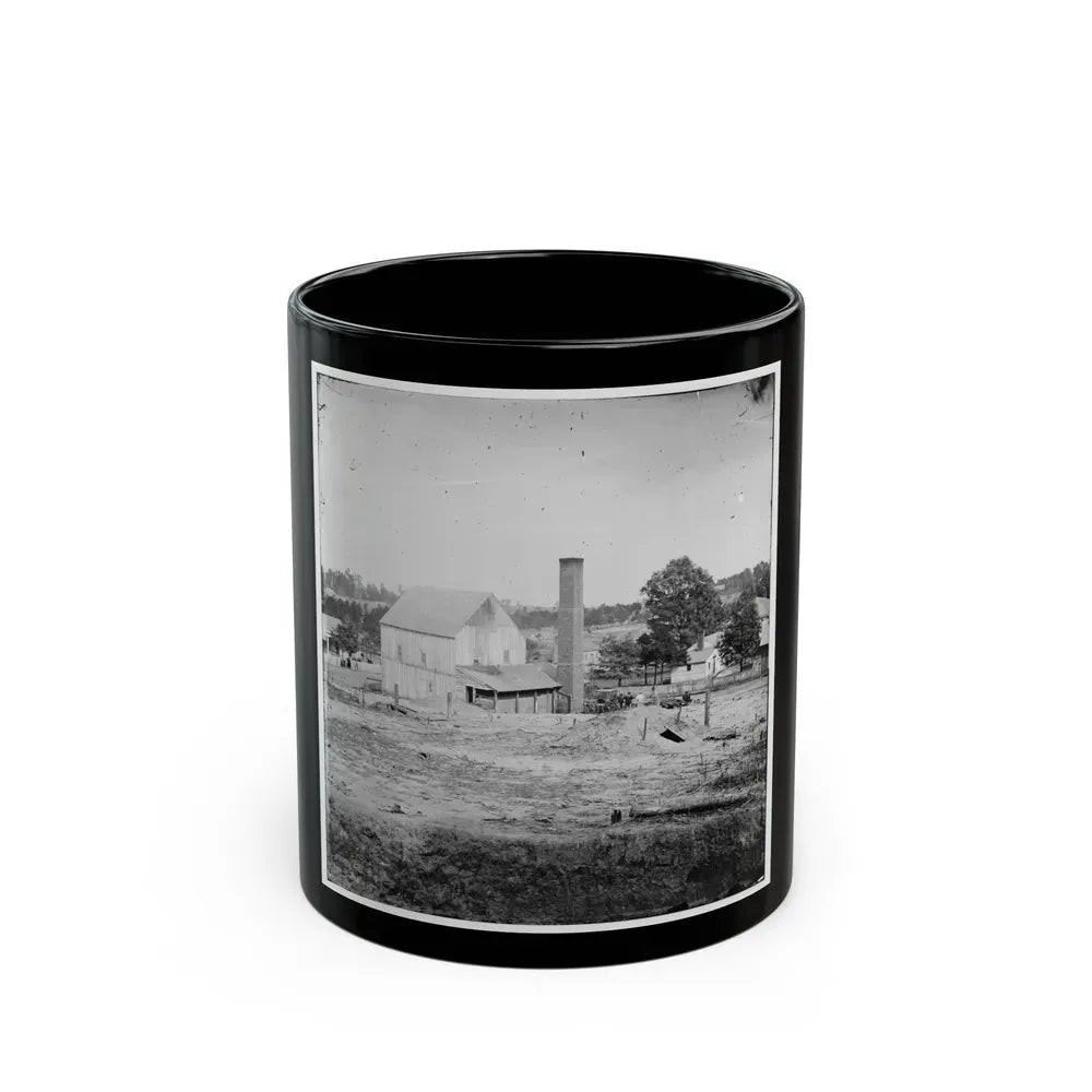 Atlanta, Georgia (Vicinity). Bomb-Proof Shelter (U.S. Civil War) Black Coffee Mug 11oz - Go Mug Yourself