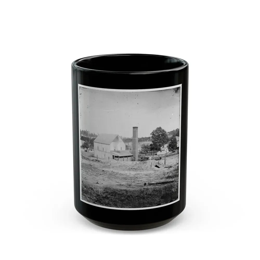 Atlanta, Georgia (Vicinity). Bomb-Proof Shelter (U.S. Civil War) Black Coffee Mug 15oz - Go Mug Yourself