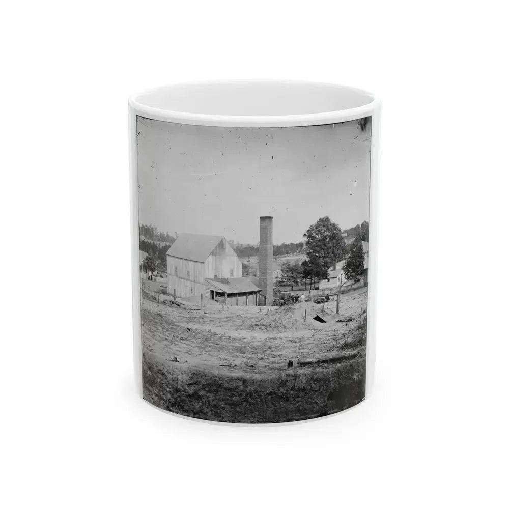Atlanta, Georgia (Vicinity). Bomb-Proof Shelter (U.S. Civil War) White Coffee Mug 11oz - Go Mug Yourself